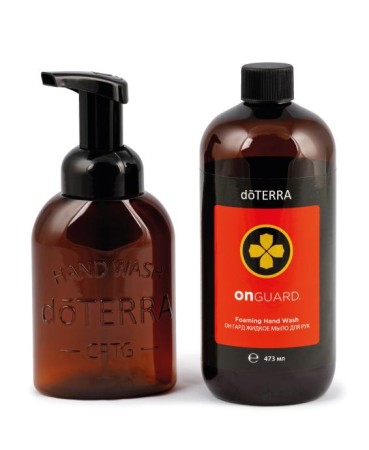 Жидкое мыло для рук doTERRA «On Guard», 473 мл + диспенсер тёмный