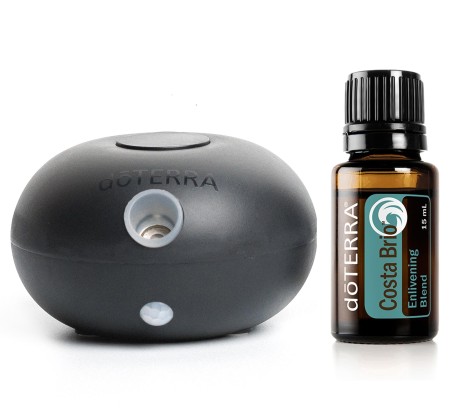Набор doTERRA «Огненный темперамент» диффузор Bubble чёрный и масло «Costa Brio» (15 мл)