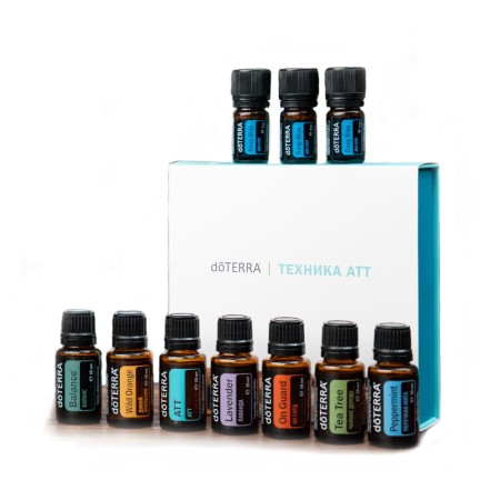 Набор эфирных масел для массажа doTERRA "Техника АТТ" (AROMATOUCH TECHNIQUE), 7x15 мл + 3x5 мл