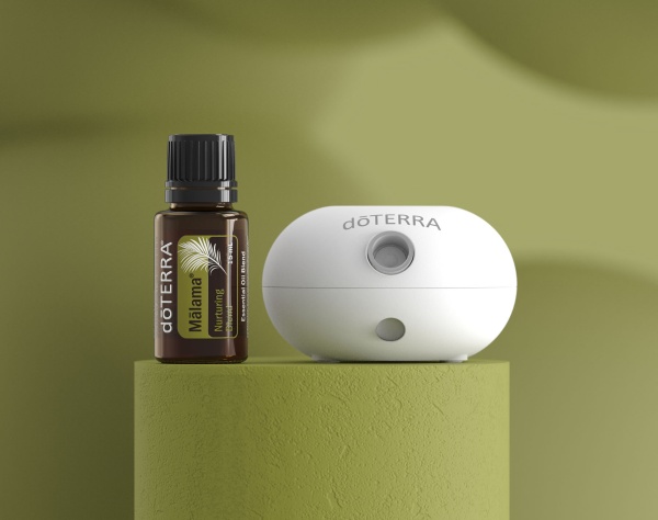 Набор doTERRA портативный диффузор Bubble с датчиком движения и смесь Малама, 15 мл