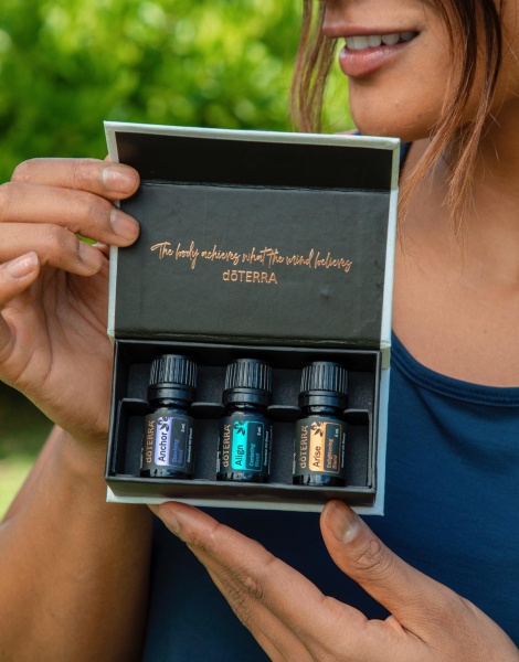 Набор эфирных масел для йоги doTERRA, 3x5 мл