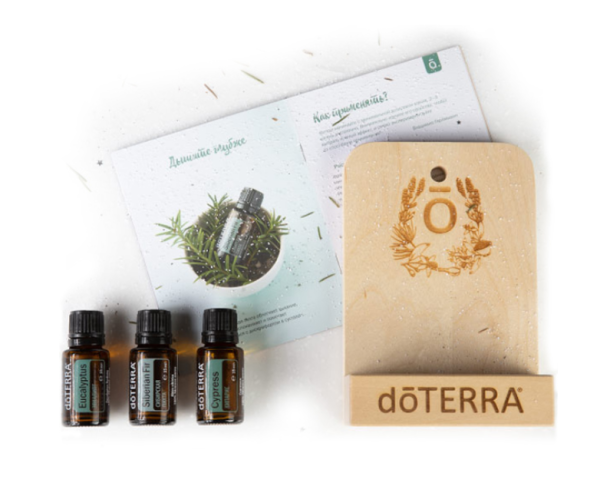 Набор эфирных масел «для бани и сауны» doTERRA, 3x15 мл