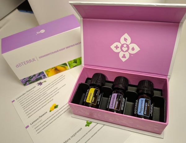 Ознакомительный набор эфирных масел doTERRA, 3x5 мл