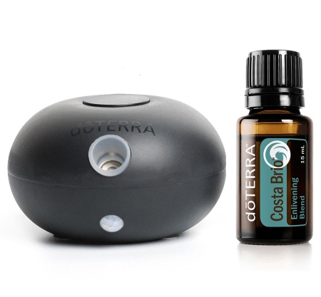 Набор doTERRA «Огненный темперамент» диффузор Bubble чёрный и масло «Costa Brio» (15 мл)