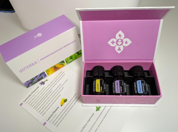 Ознакомительный набор эфирных масел doTERRA, 3x5 мл