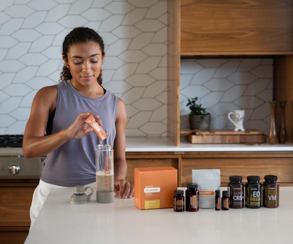 doTERRA MetaPWR Advantage (вишнево-гранатовый) с коллагеном + NMN, 30 саше